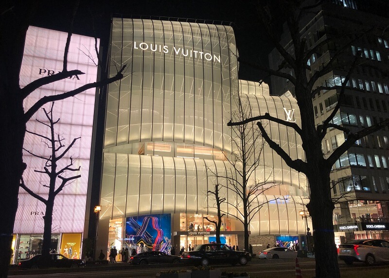 2020年2月1日に開業した「ルイ・ヴィトン メゾン大阪御堂筋」
