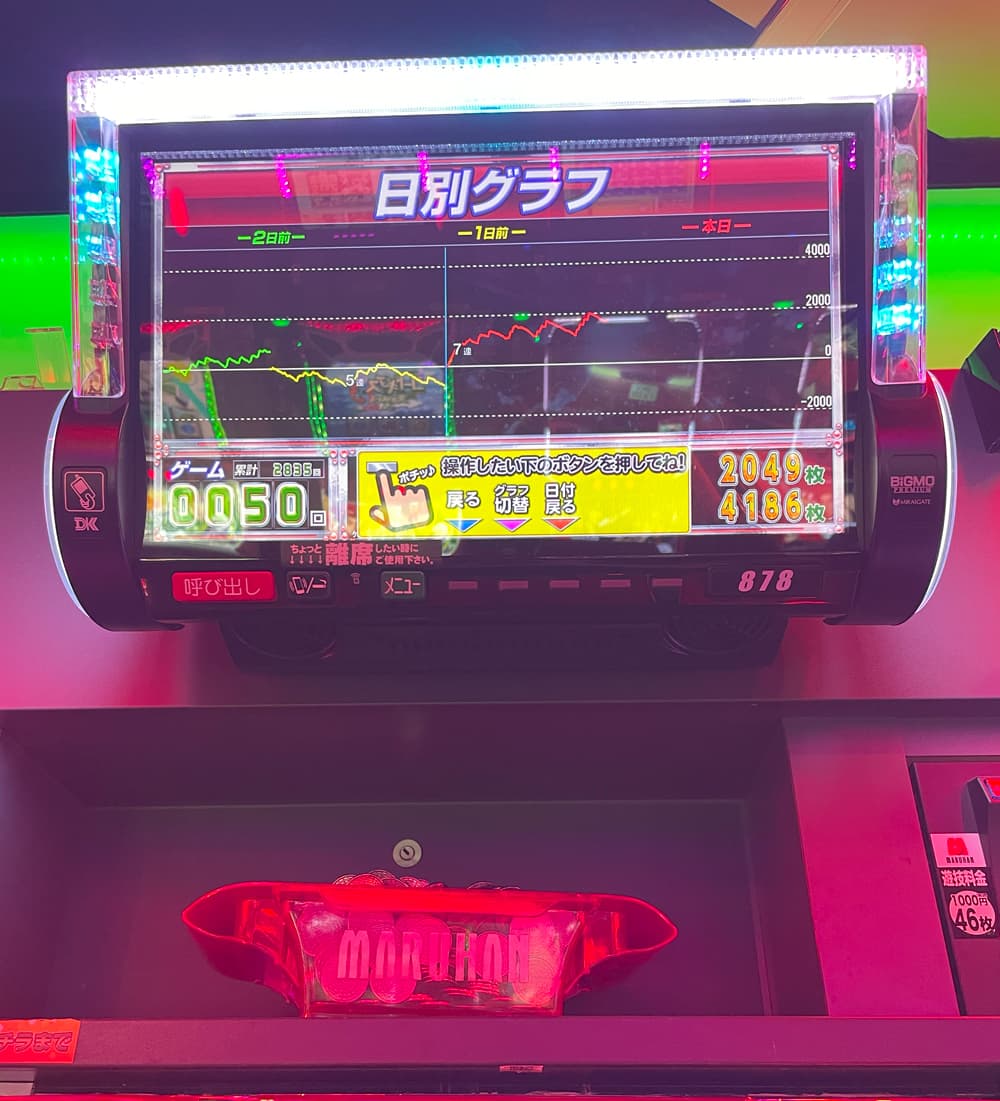 バーサスリヴァイズの日別グラフ